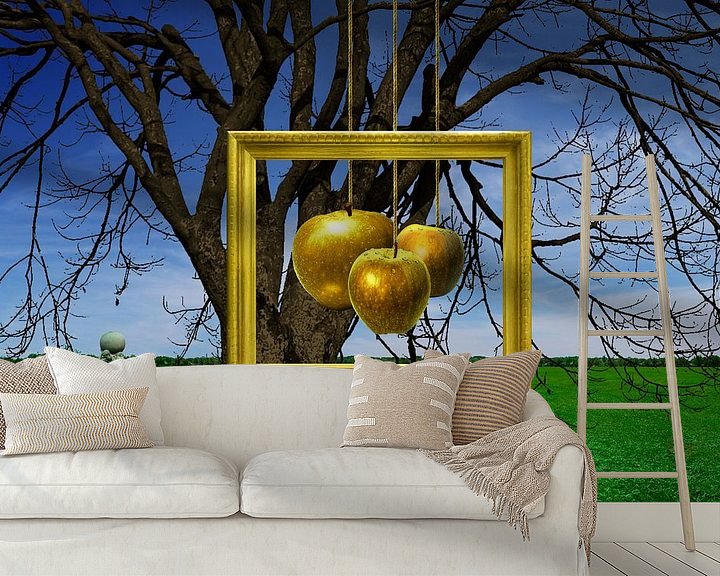 De Gouden Appels in de tuin van de Hesperiden van Ine Tresoor op canvas